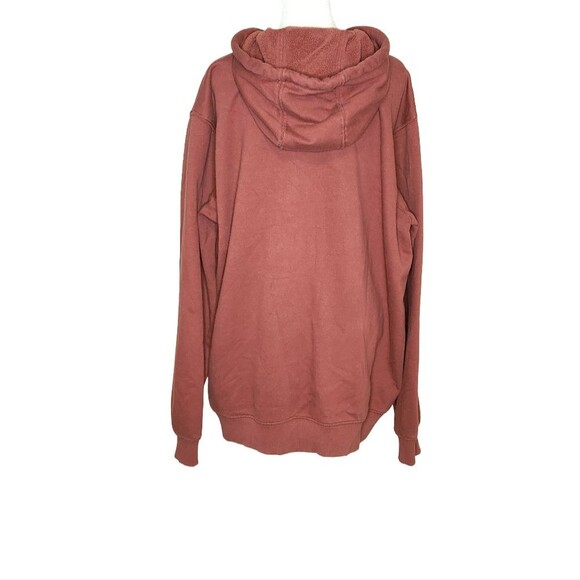 Carhartt Loose Fit Rain Defender "C" Logo Sweatshirt Hoodie Henna Orange Men's L - Picture 5 of 11